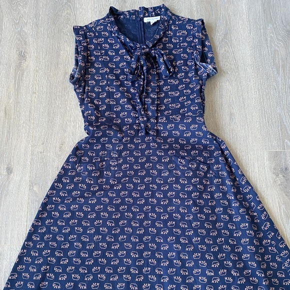 Mara Traders Summer Frolic Elephant Dress - Picture 1 of 11
